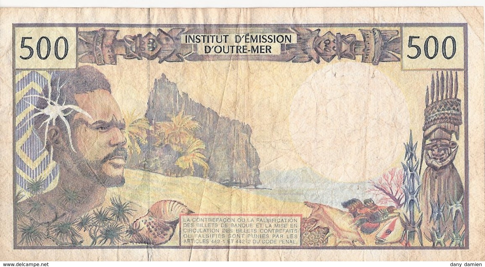 France - Billet De 500 Francs NOUVELLE CALEDONIE - NOUMEA - Institut D'Emission D'Outre-mer - Territoires Français Du Pacifique (1992-...)