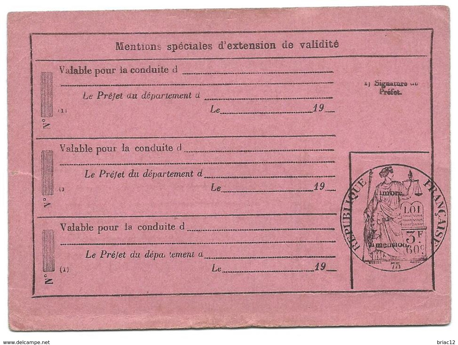 Permis De Conduire 1929 - Collections