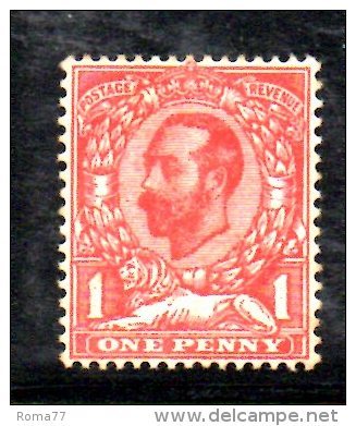 SS5572 - GRAN BRETAGNA 1911 , Giorgio V 1 Penny Fil Corona Imperiale * Mint  N. 130 - Nuovi