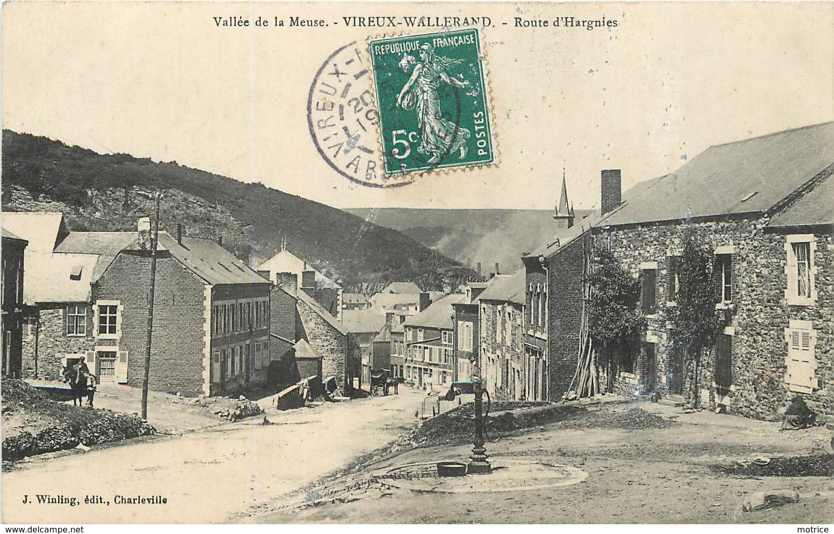 VIREUX WALLERAND - Route D'hargnies (carte Vendue En L'état) - Other & Unclassified