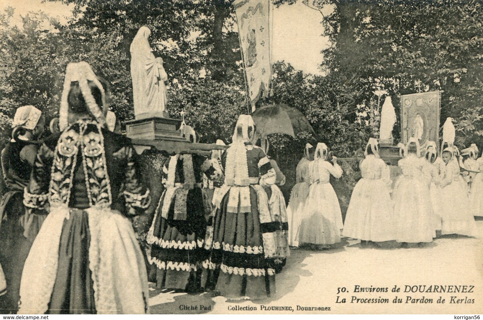 ENV DE DOUARNEZ  *** KERLAS  *** KERLAZ *** LA PROCESSION  ***COLL PLOUHINEC *** - Autres & Non Classés