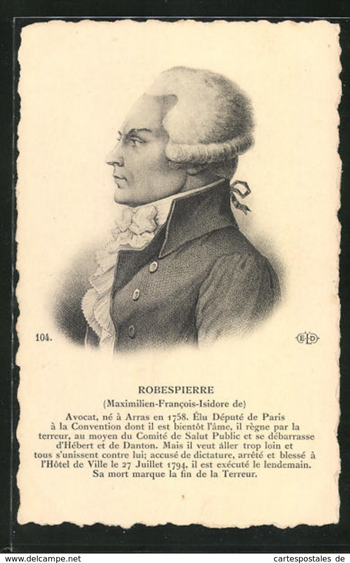 AK Robespierre, Anwalt Und Revolutionär - Guerres - Autres