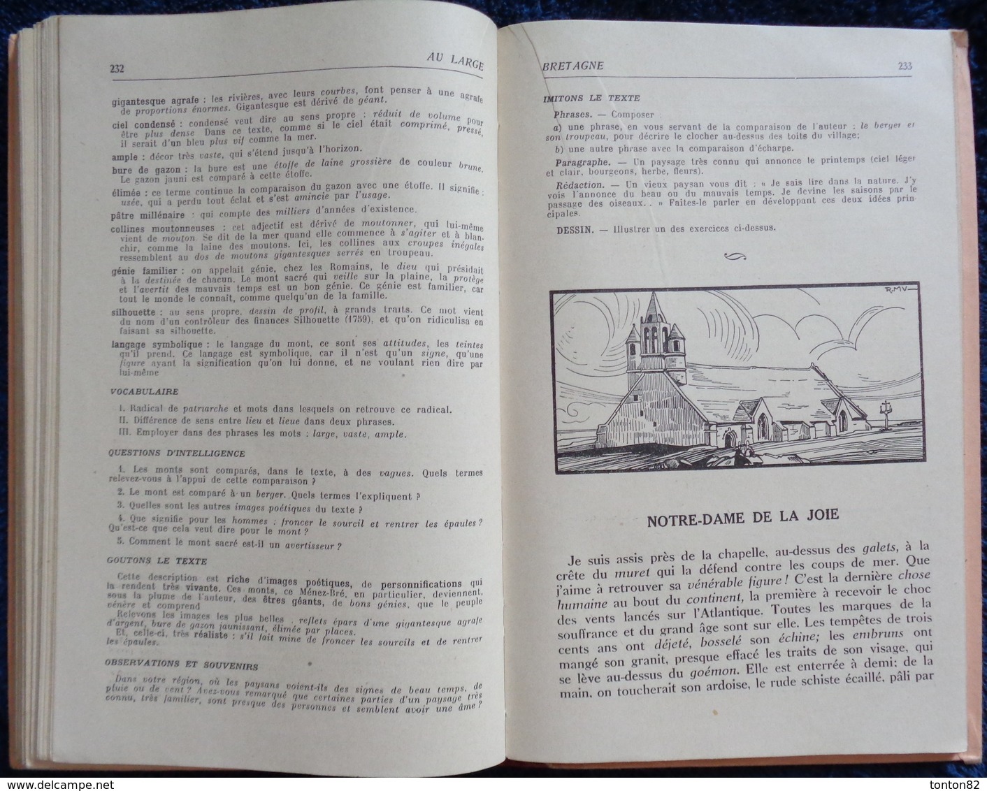 H. Filloux - Au large - Éditions de L' École - Recueil de Textes Commentés .