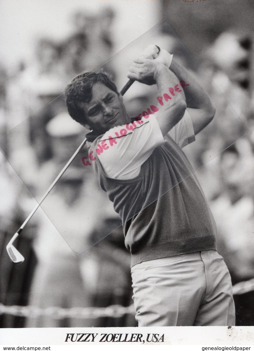 SPORTS GOLF- FUZZY ZOELLER USA - ETATS UNIS-  RARE PHOTO ORIGINALE  H. SZWARC PARIS 1987 - Deportes