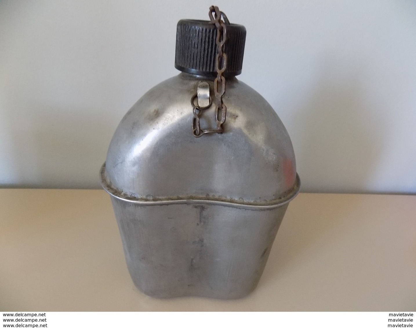 Gourde Complète M-1910 En Bon état Gourde Et Quart Datée 1944 - Equipement