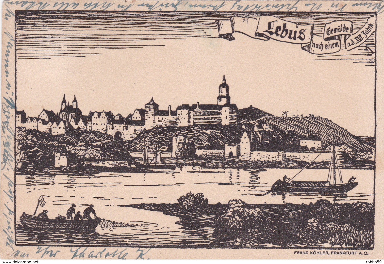 Germany Lebus Very Old Postcard - Other & Unclassified