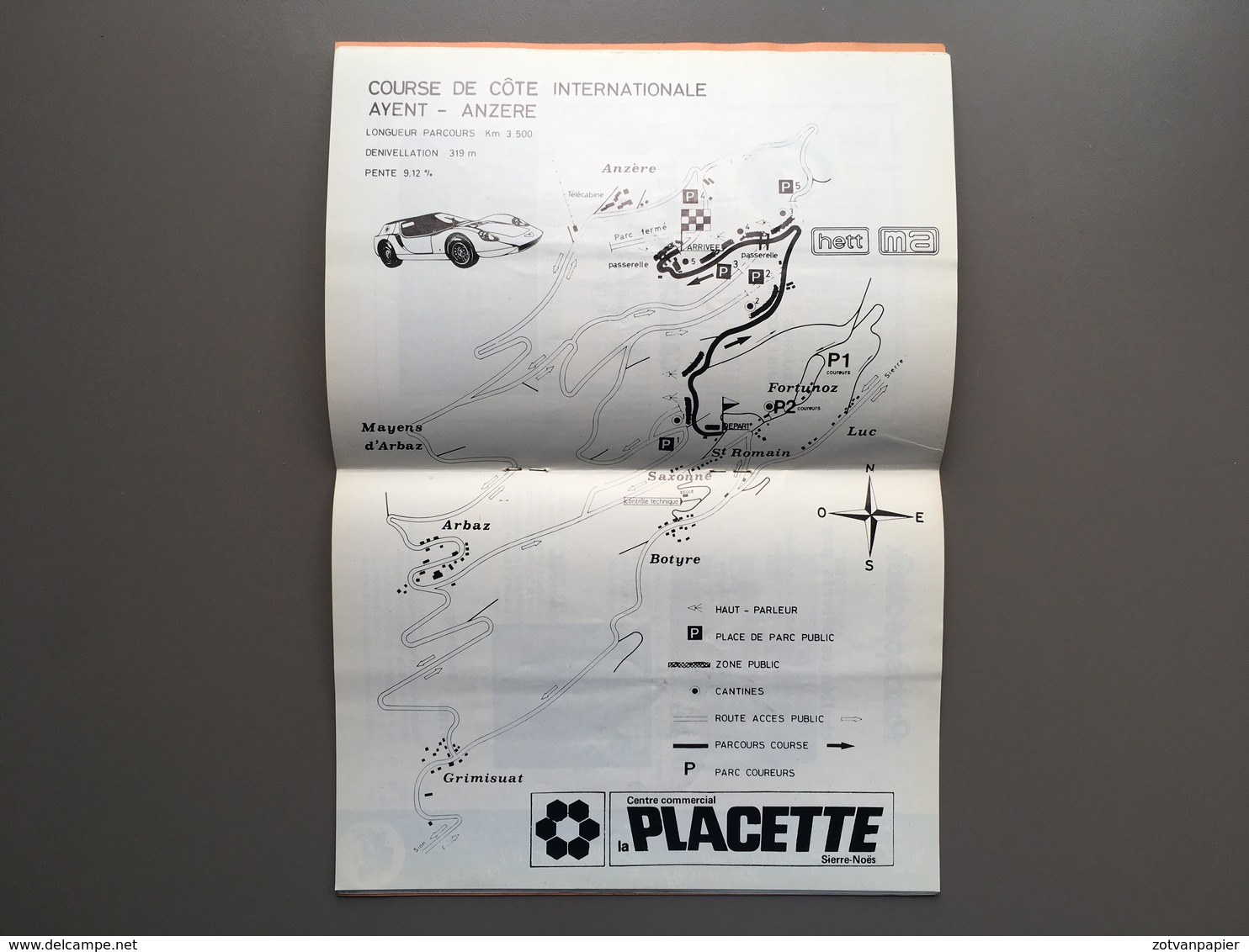 Course De Côte Internationale - 1978 - AYENT ANZERE - Manche Du Championnat Suisse - Programme - Automovilismo - F1