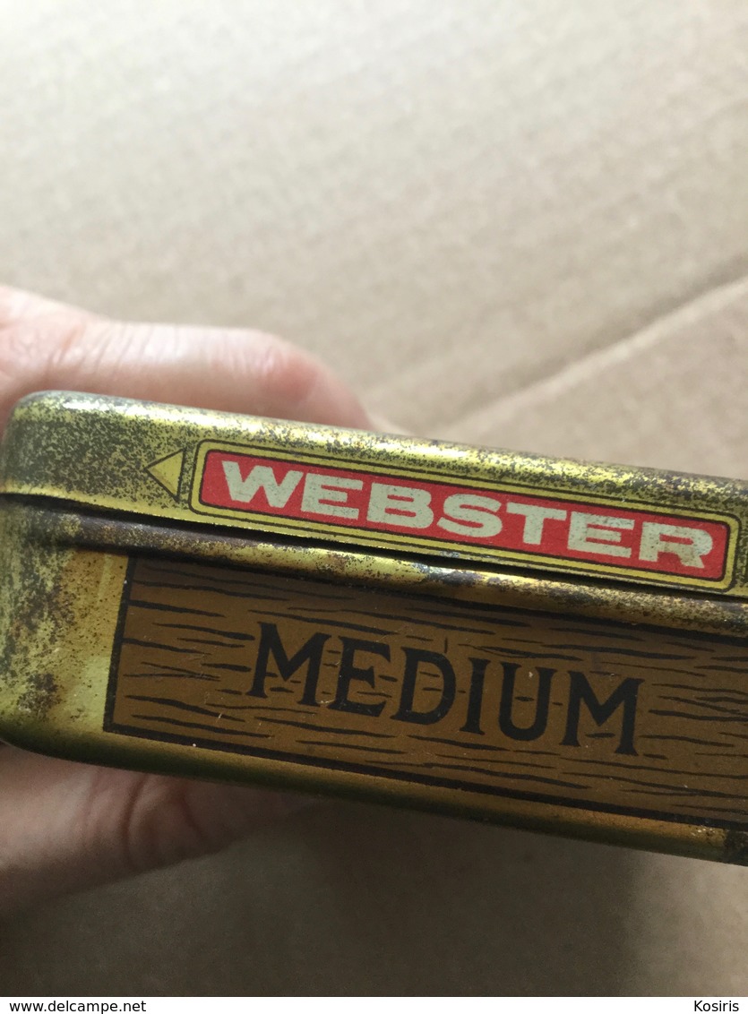 Old Tobacco Tin,Webster, U.S.A Tobacco - Boites à Tabac Vides