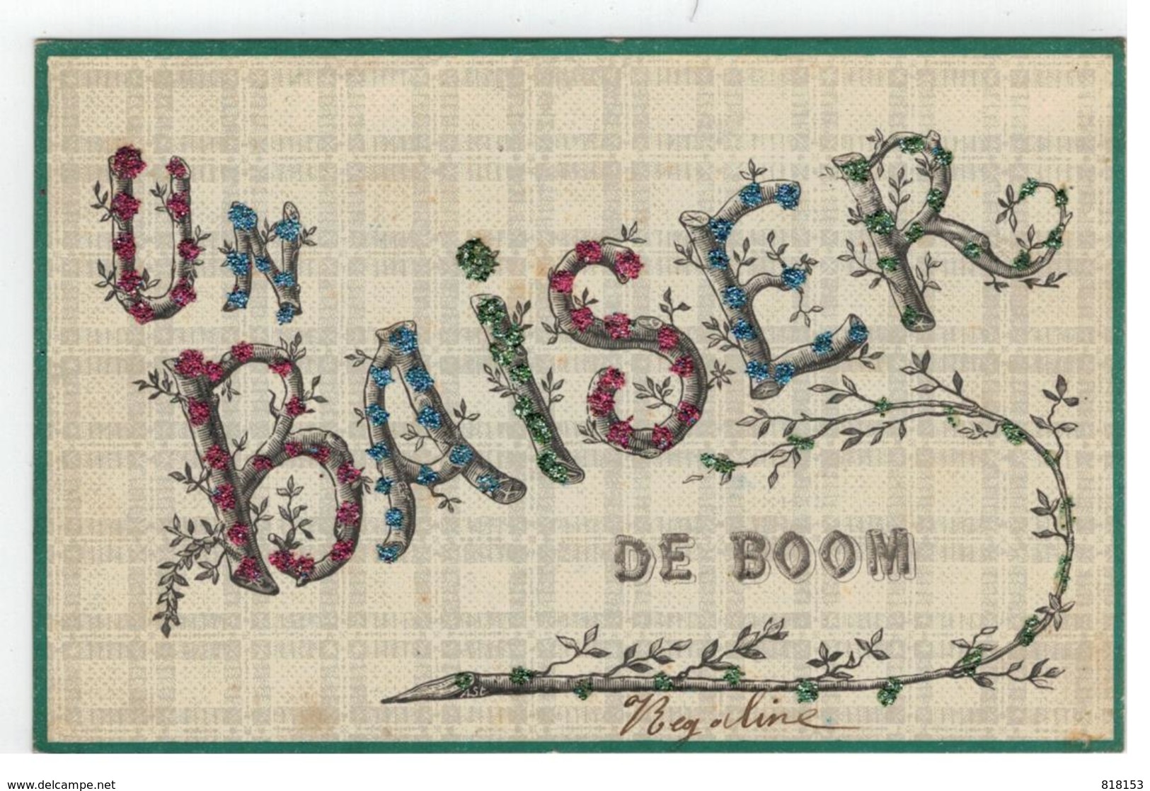 UN BAISER DE BOOM 1906 - Boom