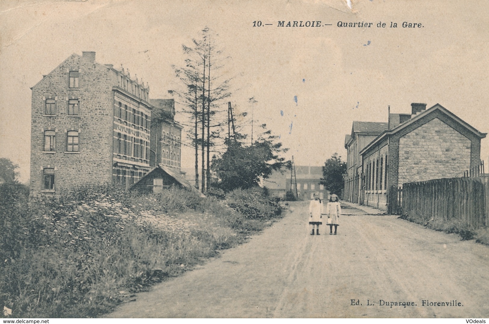 CPA - Belgique - Marche-en-Famenne - Marloie - Quartier De La Gare - Marche-en-Famenne