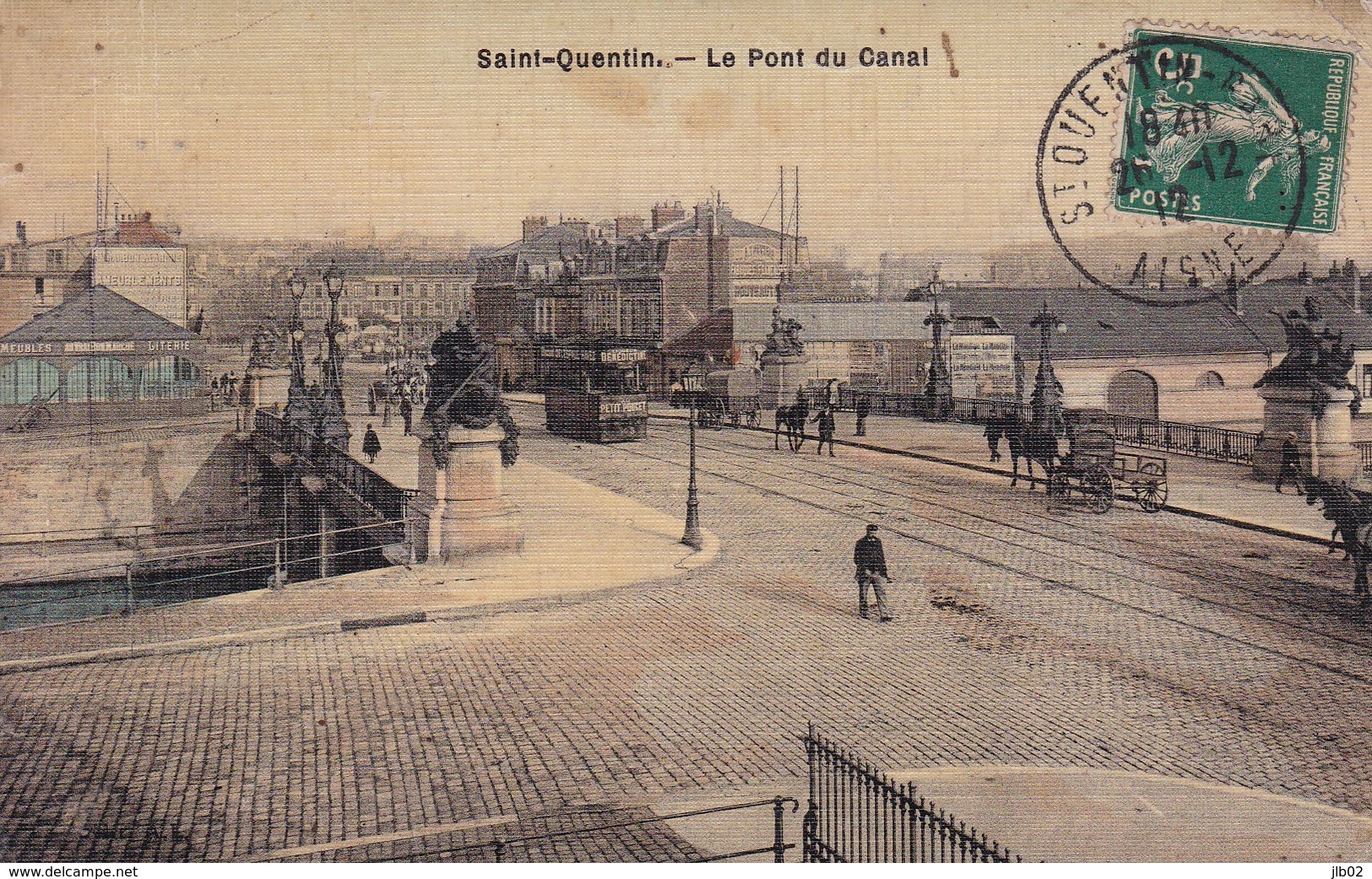 Saint QUENTIN Aisne   Le Pont Du Canal - Tramway - Saint Quentin