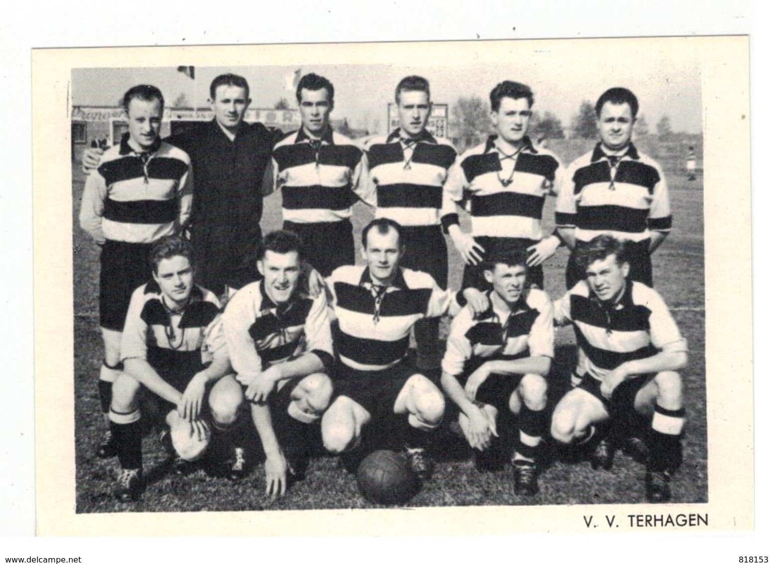 V.V. TERHAGEN Voetbalploeg Fotokaart - Rumst