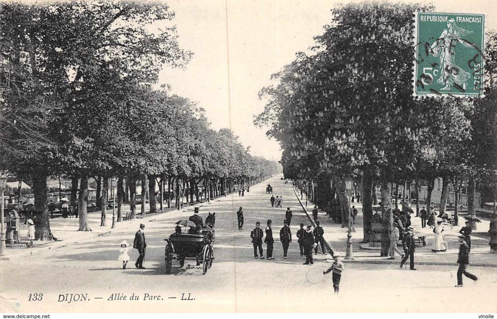 PIE.LOT CH -19-3806 : DIJON. EDITION LL. ALLEE DU PARC. - Dijon