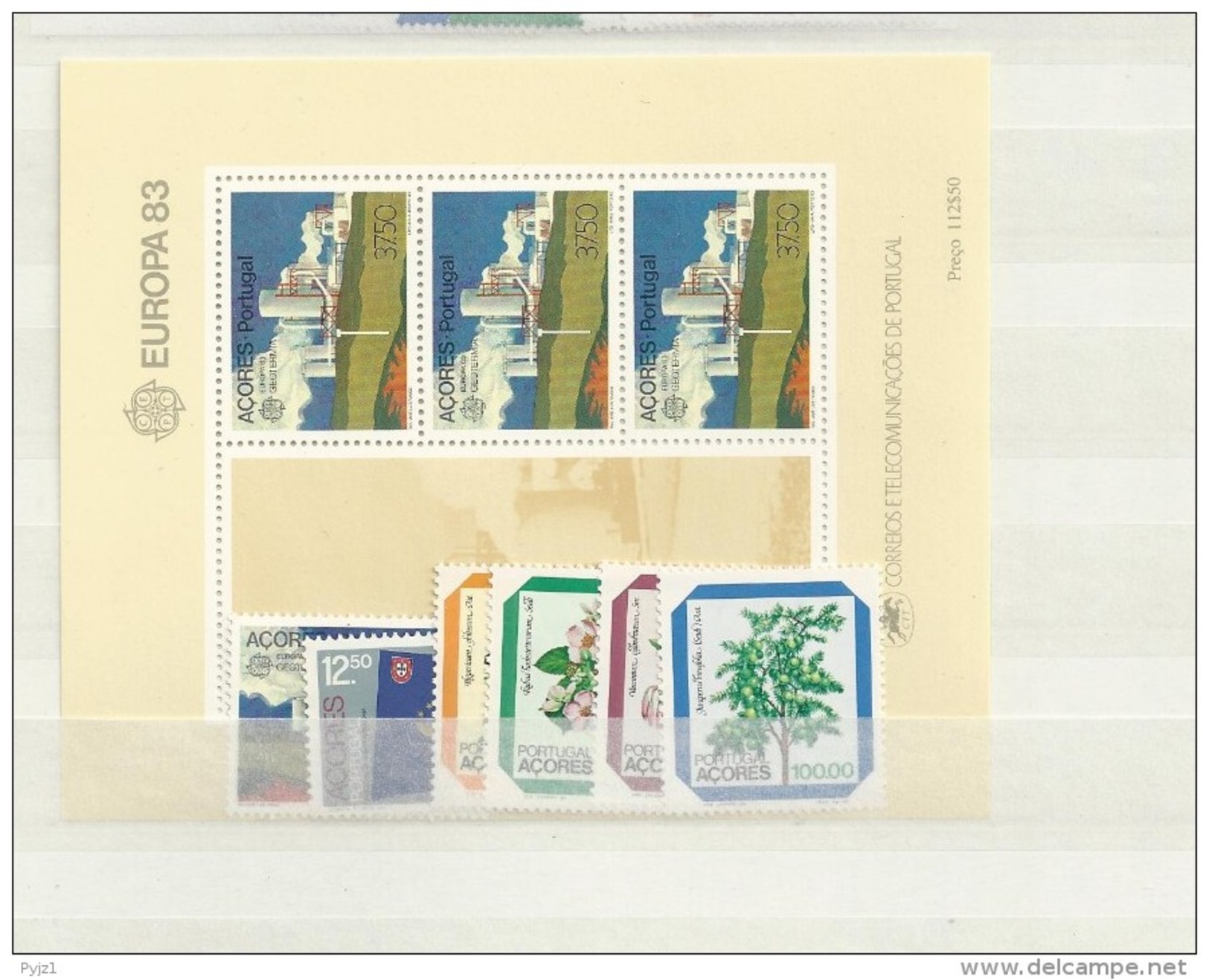 1983 MNH Azoren Jaargang,  Postfris - Azores