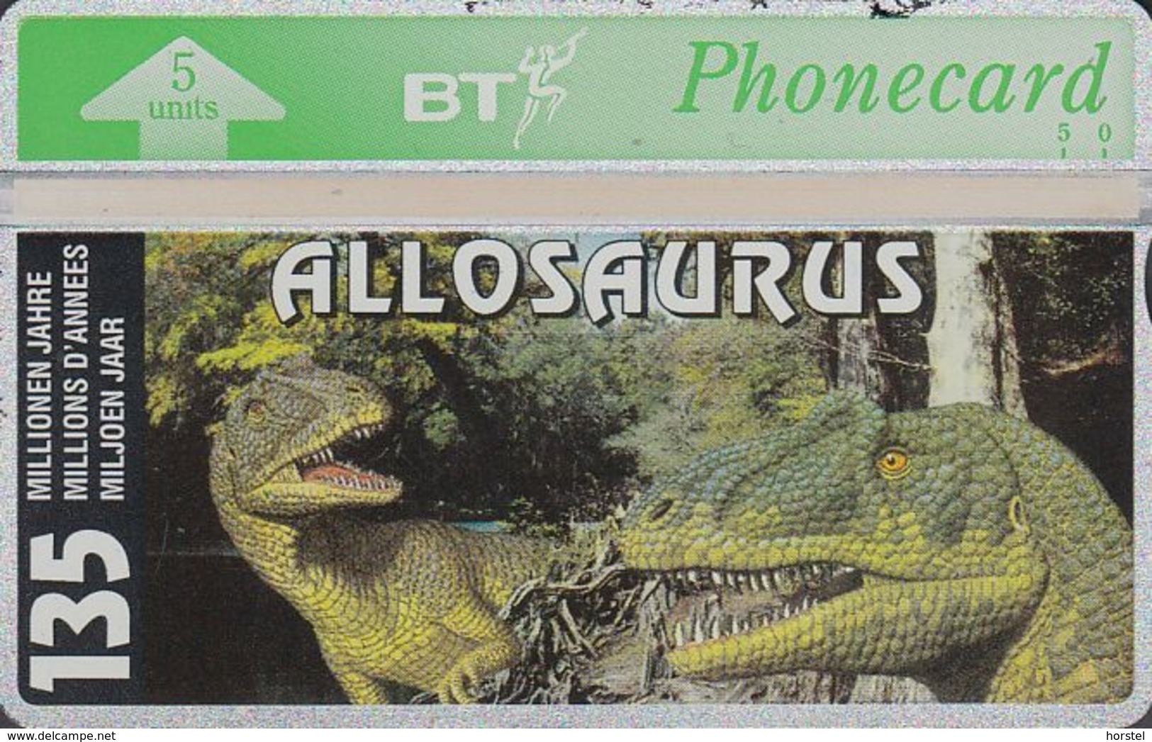 UK Bto 040 Dinosaur Series (1) Allosaurus - 306C - Only 1500x - Mint - BT Übersee