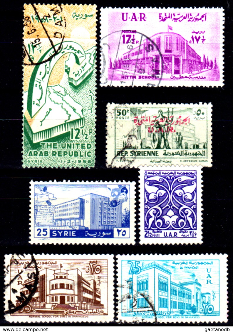 Siria-00086 - Valori Del 1958-59 (++/o) MNH/Used - Senza Difetti Occulti. - Siria