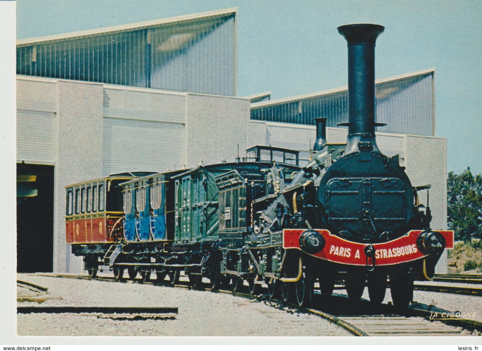 C.P. - PHOTO - TRAIN DE L'EPOQUE SECOND EMPIRE - L. PILLOUX - MUSÉE FRANÇAIS DU CHEMIN DE FER - MULHOUSE - PARIS A STRAS - Eisenbahnen