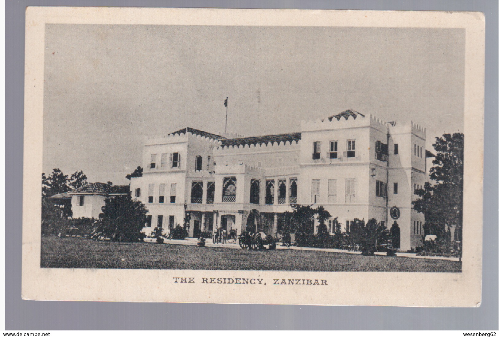 TANZANIA Zanzibar The Residency Ca 1915 OLD POSTCARD - Tanzania