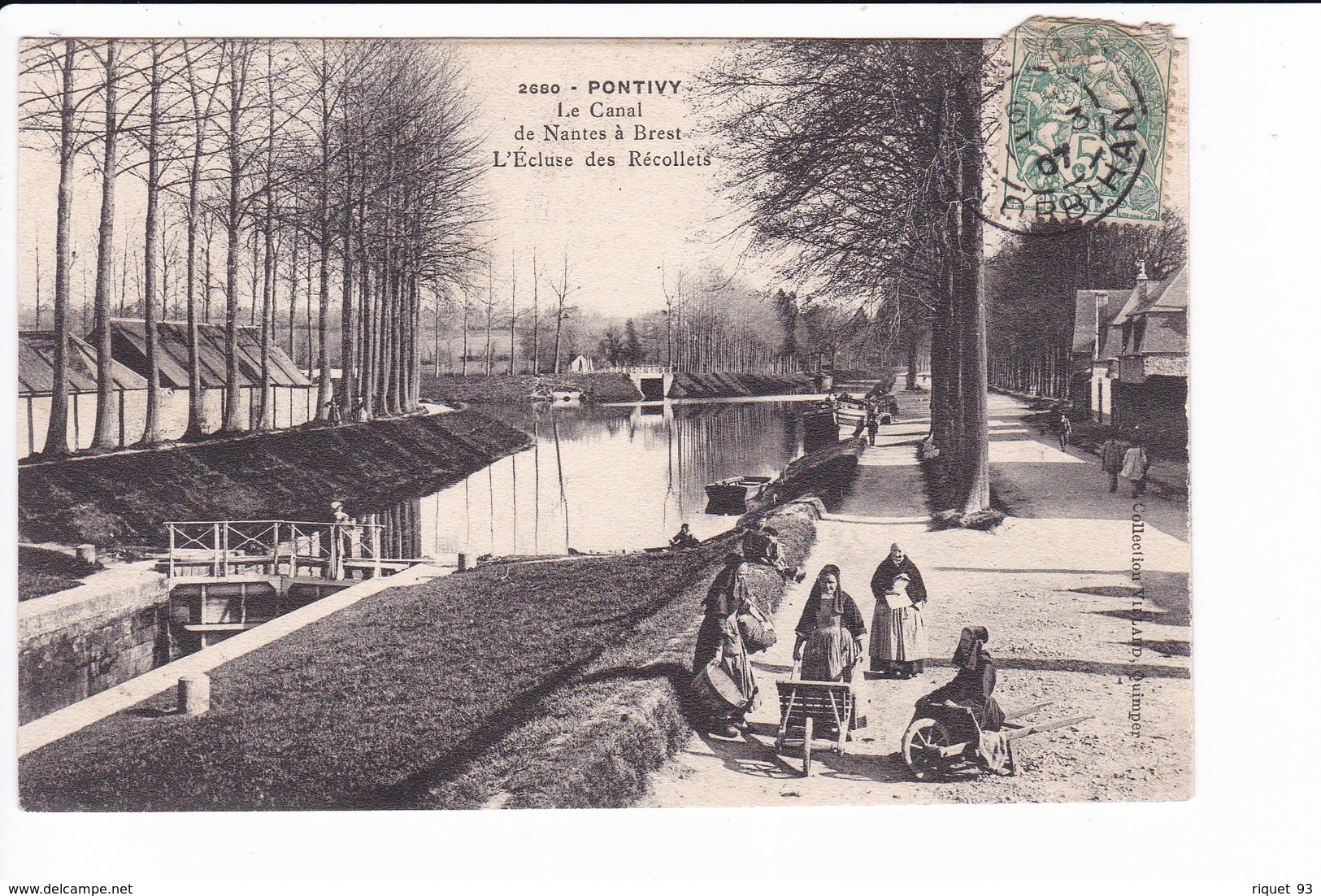 2680 - PONTIVY - Le Canal De Nantes à Brest. L' Ecluse Des Récollets - Pontivy