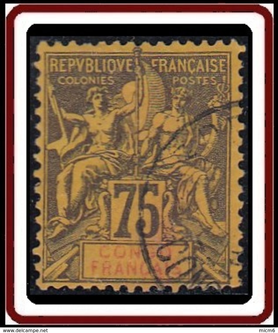 Congo Français 1892-1900 - N° 23 (YT) N° 23 (AM) Oblitéré. - Oblitérés