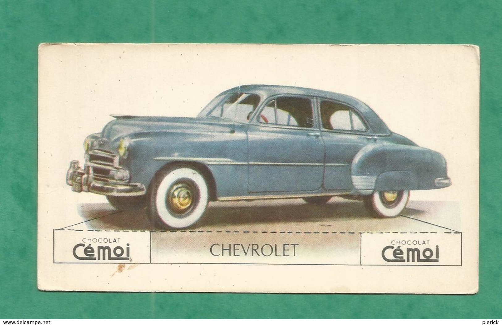 IMAGE CHOCOLAT CEMOI AUTO VOITURE VINTAGE WAGEN OLD CAR CARD CHEVROLET - Autres & Non Classés