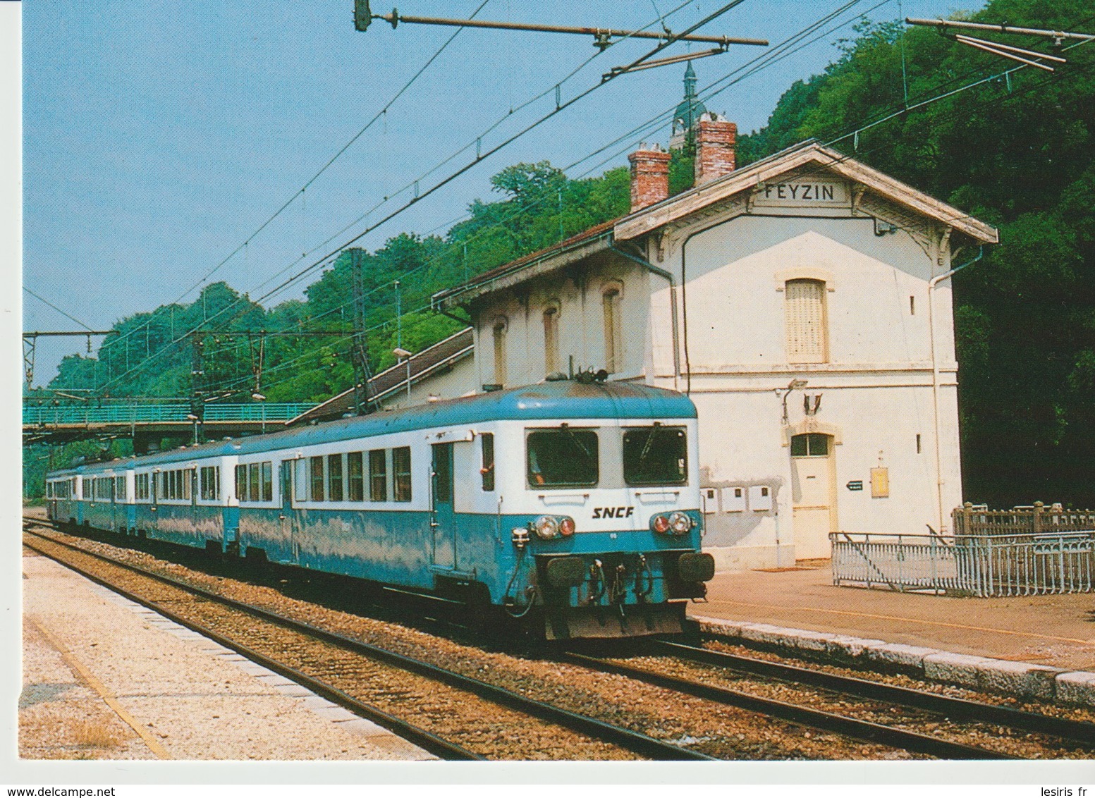 C.P. - PHOTO - FEYZIN - LIGNE DE PARIS A MARSEILLE - AUTOMOTRICE Z 7 100 EN GARE - LE 8 JUIN 1933 - ROLAND MAURIN - AL - - Feyzin