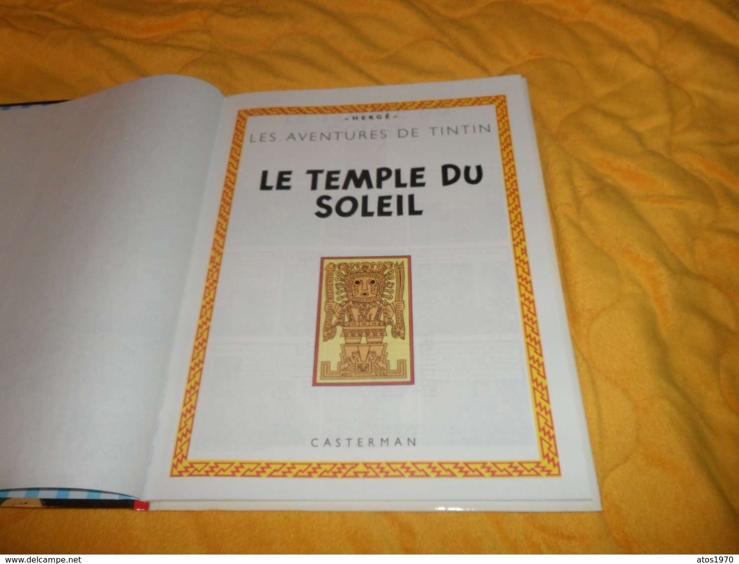 BANDE DESSINEE LES AVENTURES DE TINTIN. - LE TEMPLE DU SOLEIL...EDITION 1983..CASTERMAN.. - Tintin