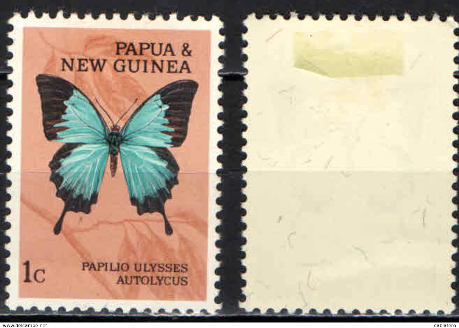 PAPUA NUOVA GUINEA - 1966 - PAPILLO ULYSSES AUTOLYCUS - MH - Papua Nuova Guinea