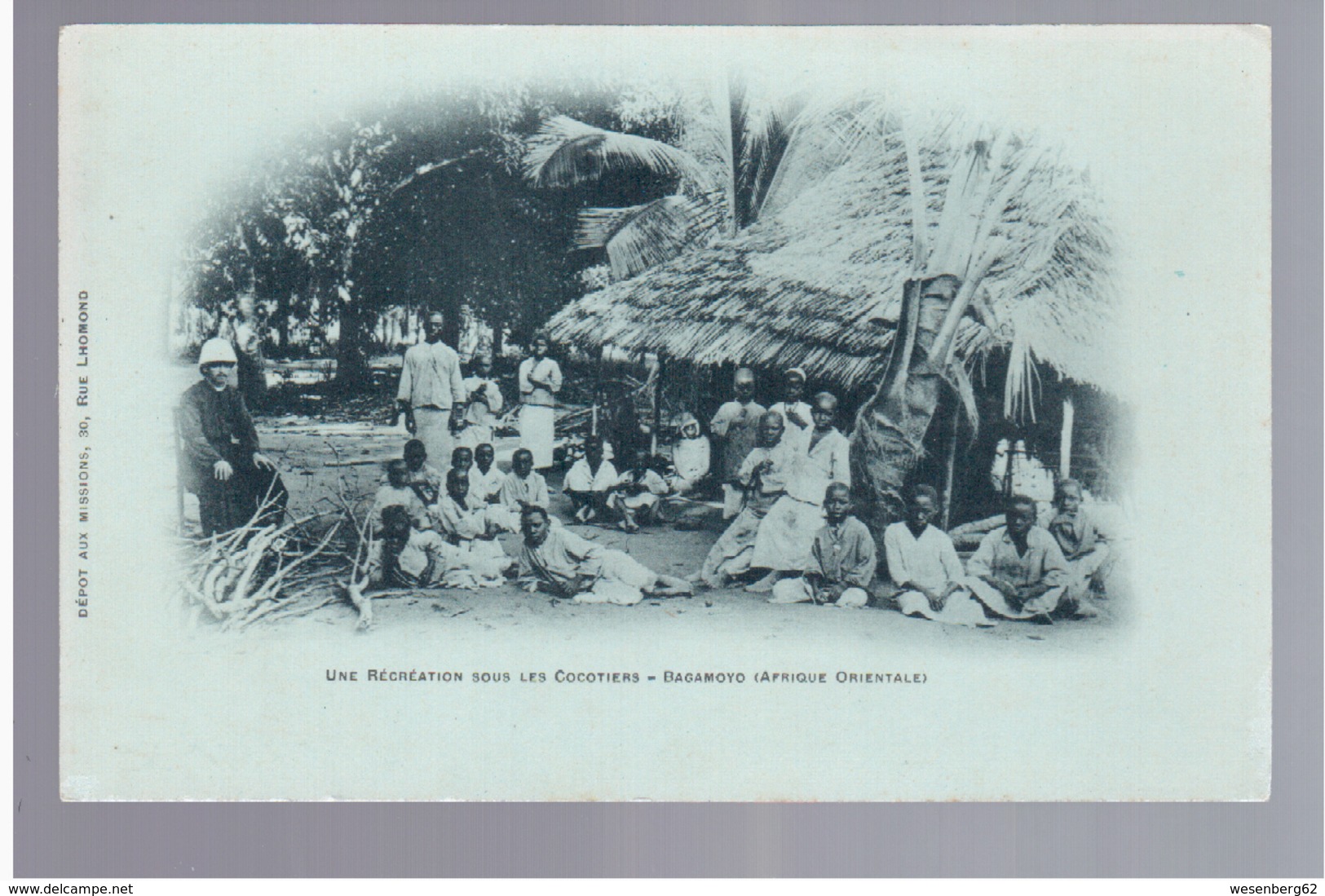 TANZANIA Une Recreation Sous Les Cocotiers Bagamoyo (Afrique Orientale) Ca 1900  OLD POSTCARD - Tanzania