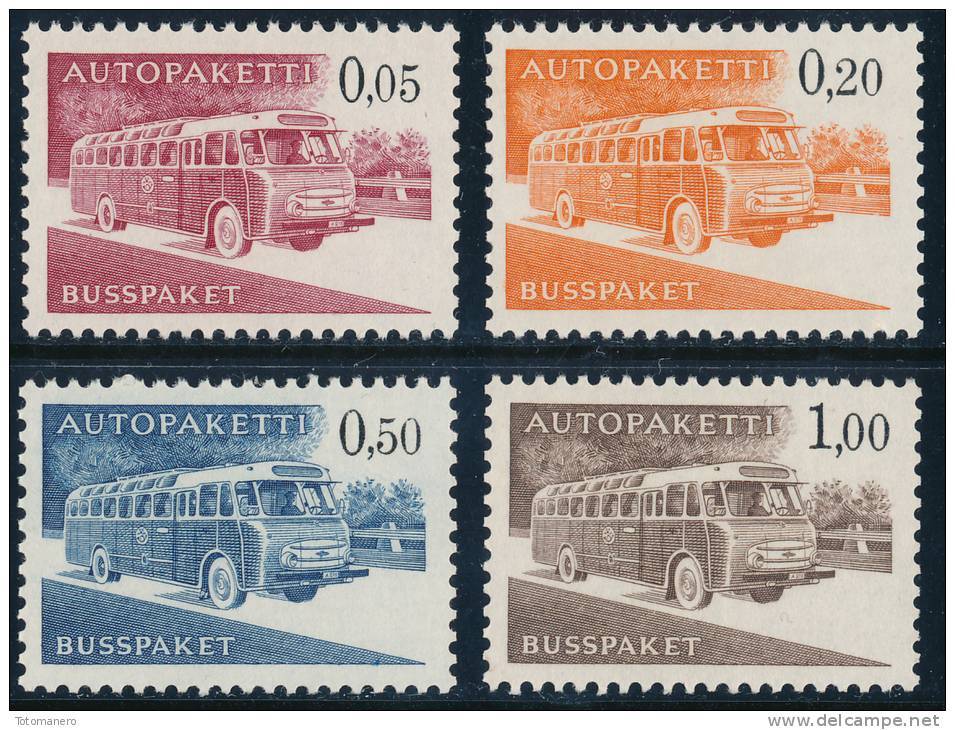 FINLAND/Finnland 1963 Post Bus AUTOPAKETTI, Original Ordinary Paper TeP** - Colis Par Autobus