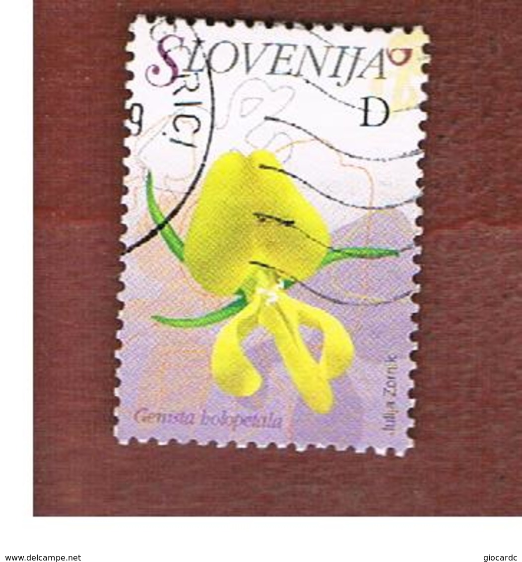 SLOVENIA - MI 619  -  2007  FLOWERS: GENISTA HOLOPETALA   -   USED - Slovenia