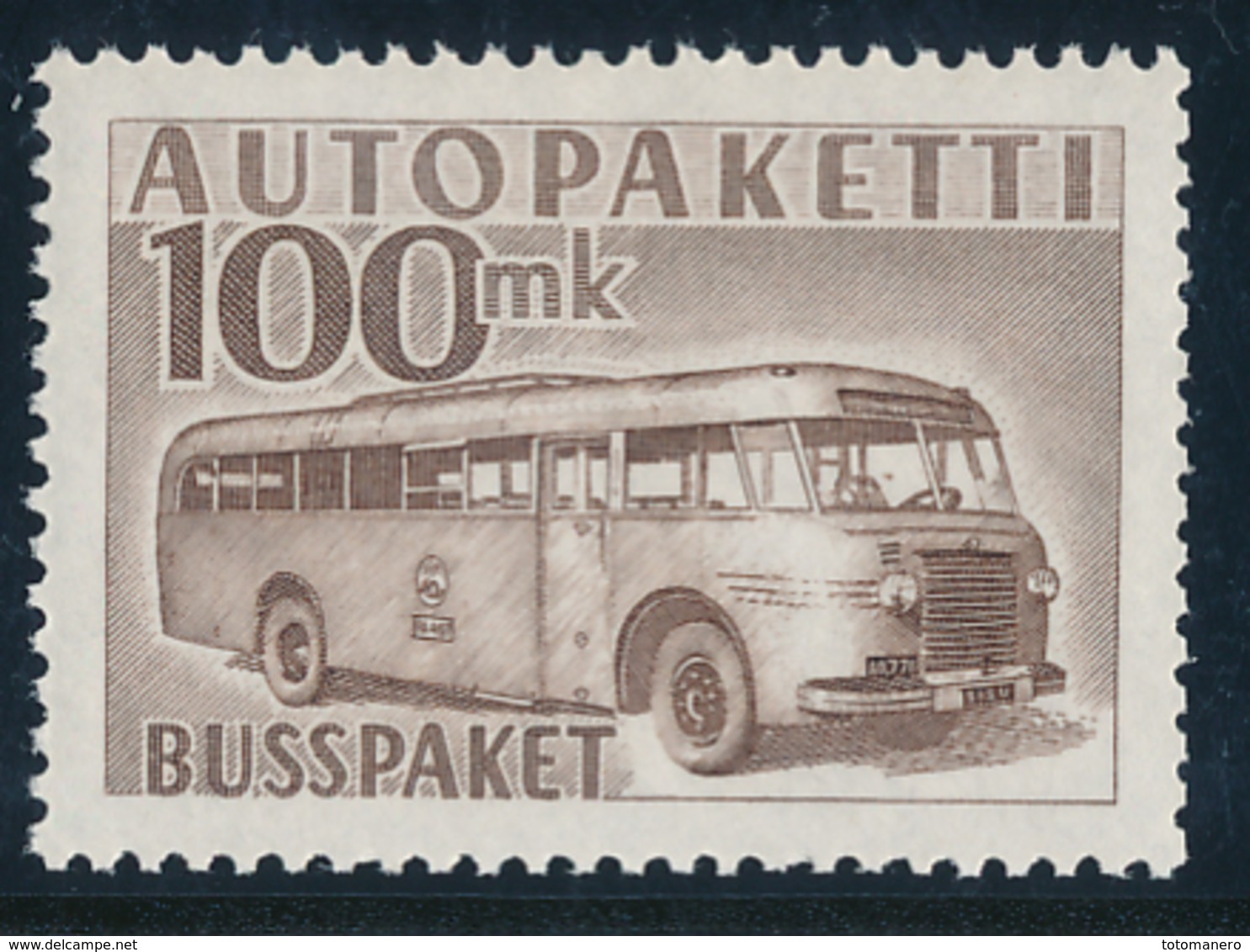 FINLAND/Finnland 1952-58 Post Bus AUTOPAKETTI M/52 100mk**MNH - Pakjes Per Postbus