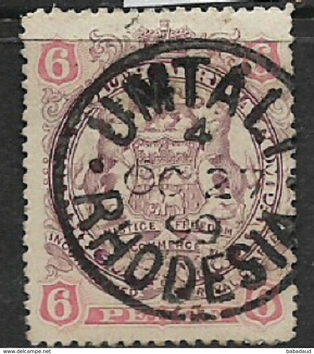Rhodesia / B.S.A.Co., 1897, 6d, Used, UMTALI OC 27 99 , C.d.s. - Southern Rhodesia (...-1964)