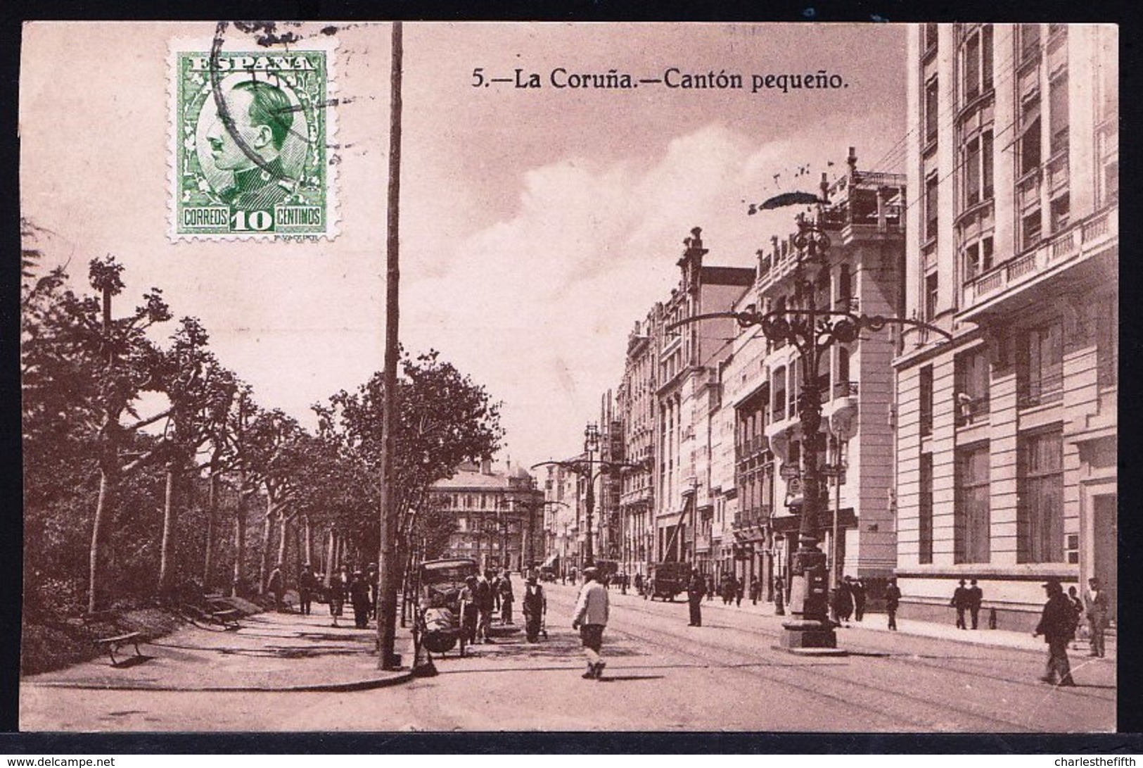 ESPAGNA - SPAIN ** LA CORUNA EL CANTON PEQUENO ** Sent To Belgium 1931 - La Coruña