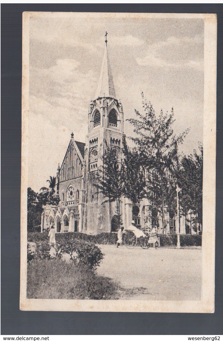 TANZANIA Daressalam Roman Catholic Cathedral 1924  OLD POSTCARD - Tanzanie