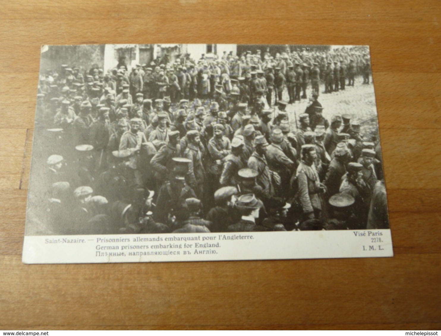 Saint Nazaire Prisonniers Allemands Embarquant Pour L’Angleterre - Guerra 1914-18