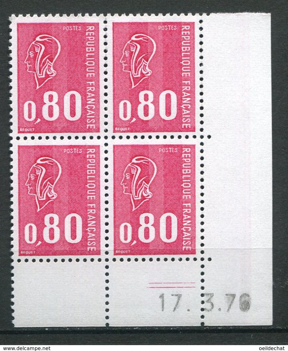 12762 FRANCE  N° 1816 ** 80c. Rouge  Marianne De Béquet C.D Du 17.3.76  TB - 1970-1979