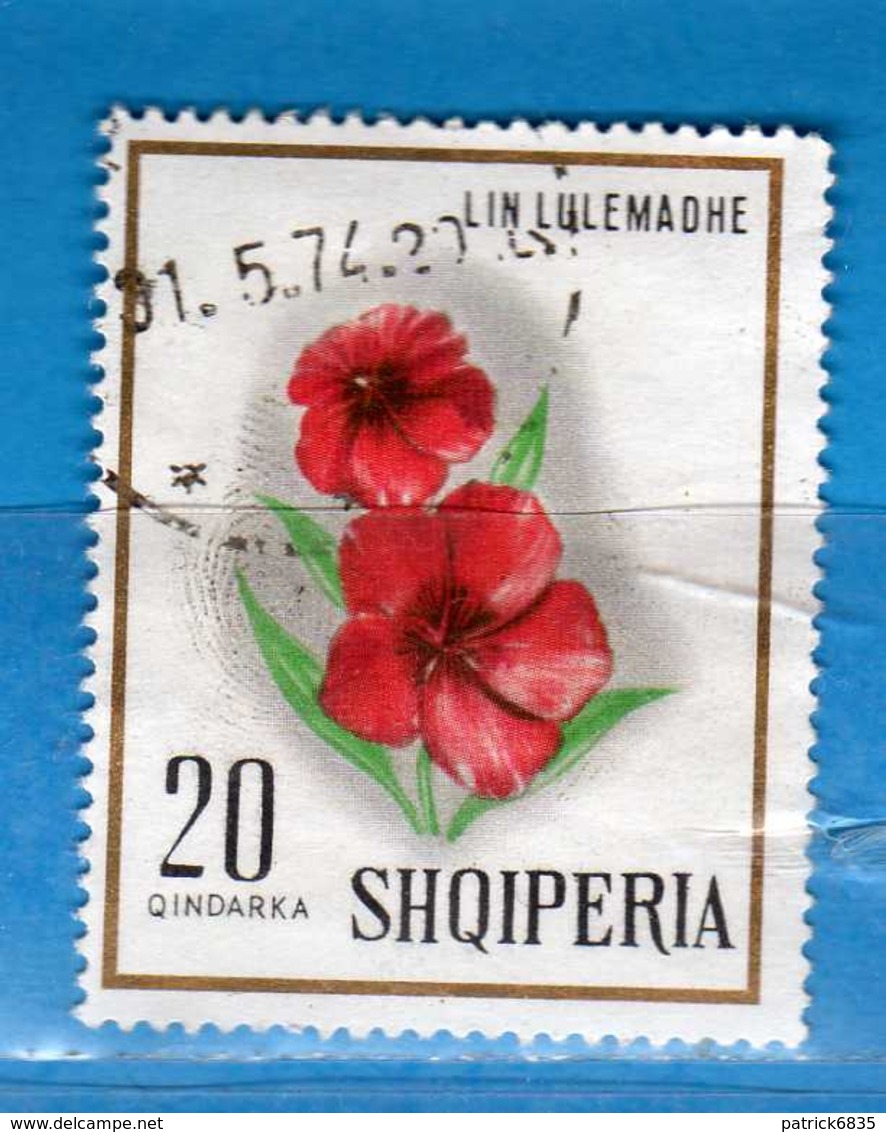 (Us3) Albania °-1968 - FLEURS.  Yvert. 1098.  Used. COME SCANSIONE. - Albania