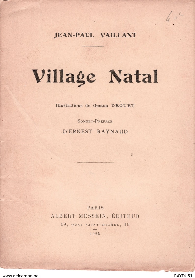 ARDENNES - VILLAGE NATAL - Jean Paul Vaillant - Champagne - Ardenne