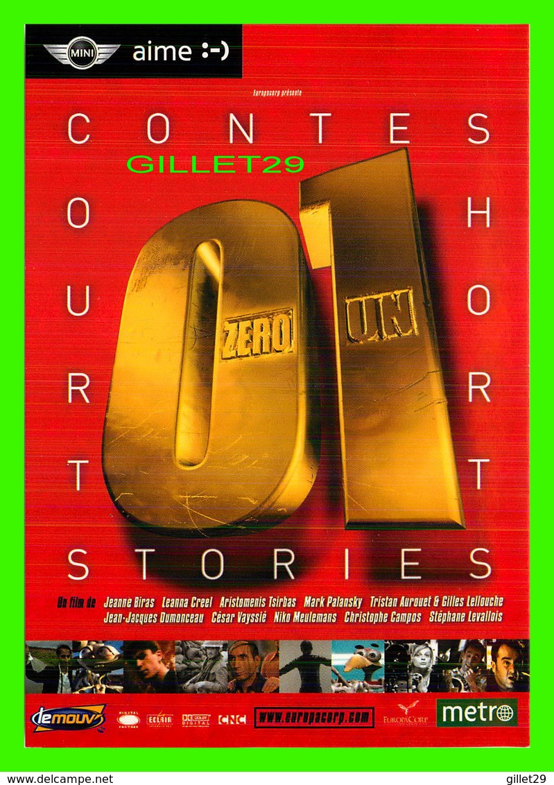 AFFICHES DE CINÉMA - "  ZERO UN " - FILM DE JEANN BIRAS EN 2003 - - Affiches Sur Carte