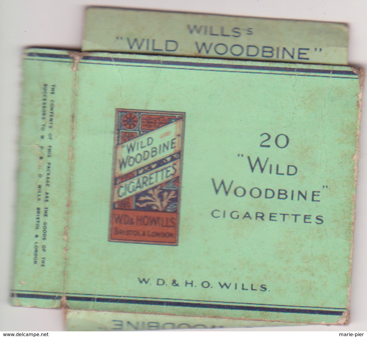 Paquet 20 Cigarettes  "Wild Woodbine" - Empty Tobacco Boxes