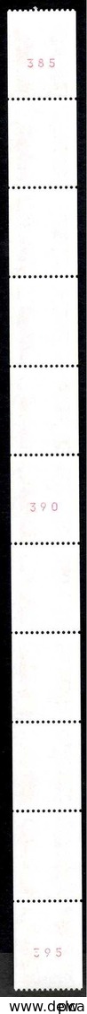 FRANCE 1990 MARIANNE DE BRIAT ROULETTE YT N° 91  2,30 ROUGE, AVEC 3 TIMBRES NUMEROTES, ** - 1989-1996 Marianne Du Bicentenaire