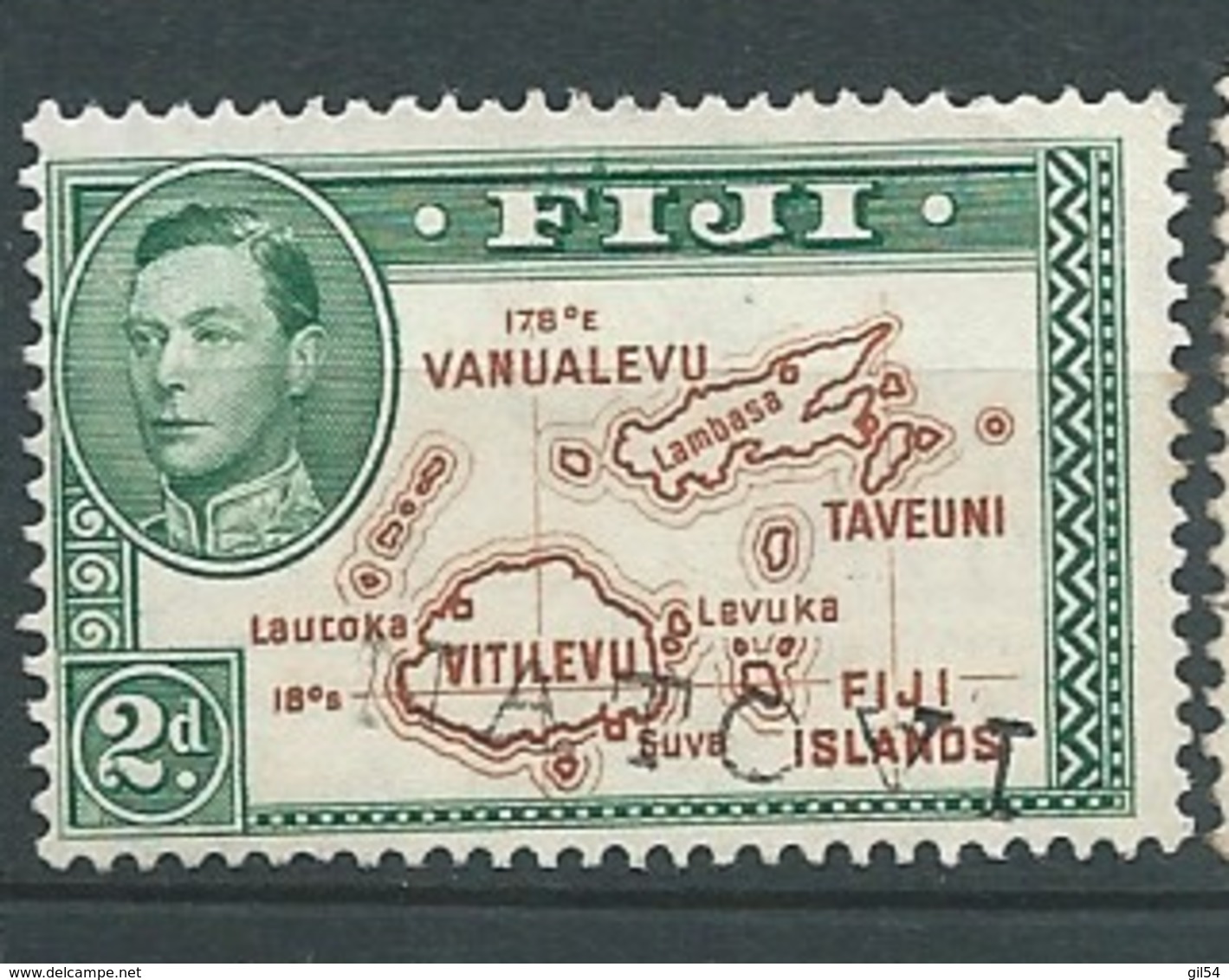 Fidji  -  Yvert N° 107 Oblitéré  -  Bce 18935 - Fiji (...-1970)