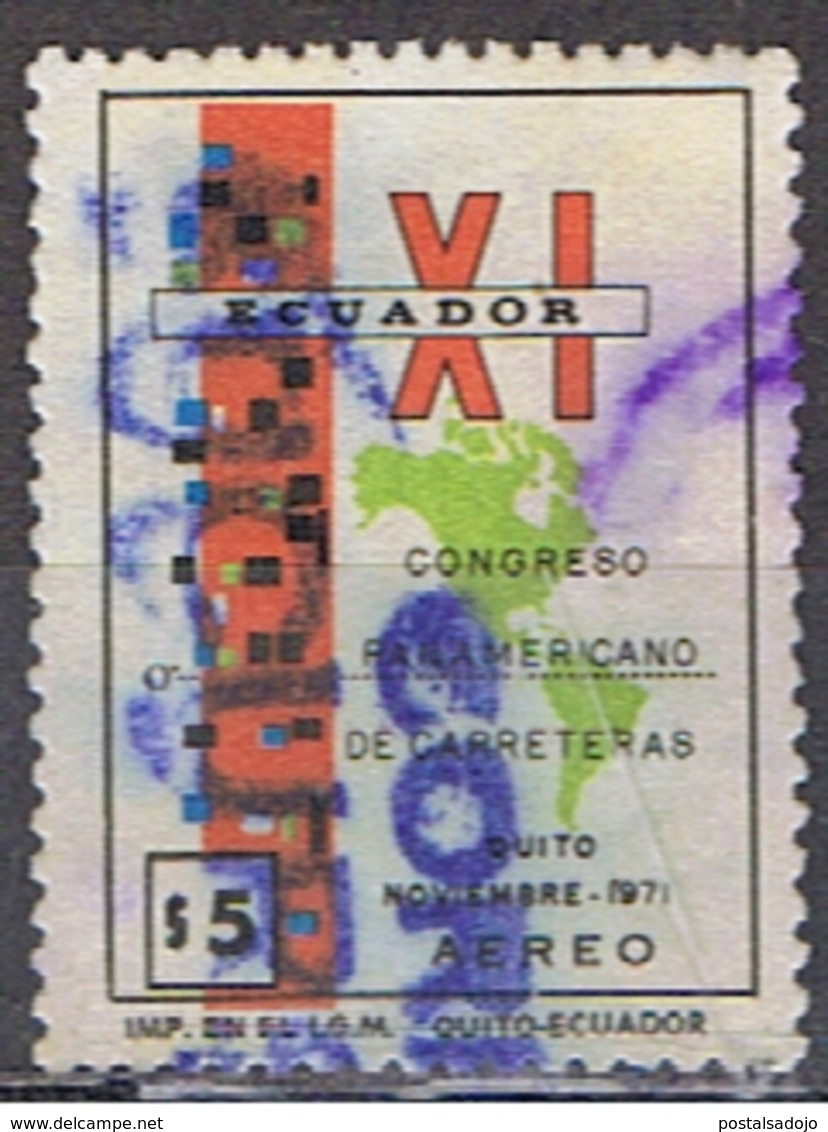 (EQ 60) ECUADOR // YVERT 534 POSTE AERIENNE //1970 - Equateur