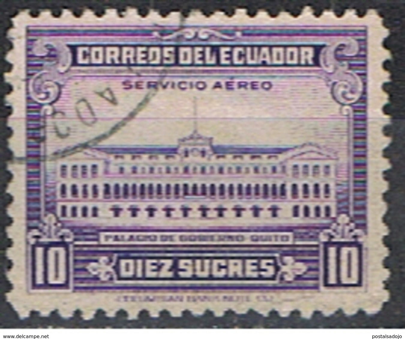 (EQ 80) ECUADOR // YVERT 219 POSTE AERIENNE // 1950 - Equateur