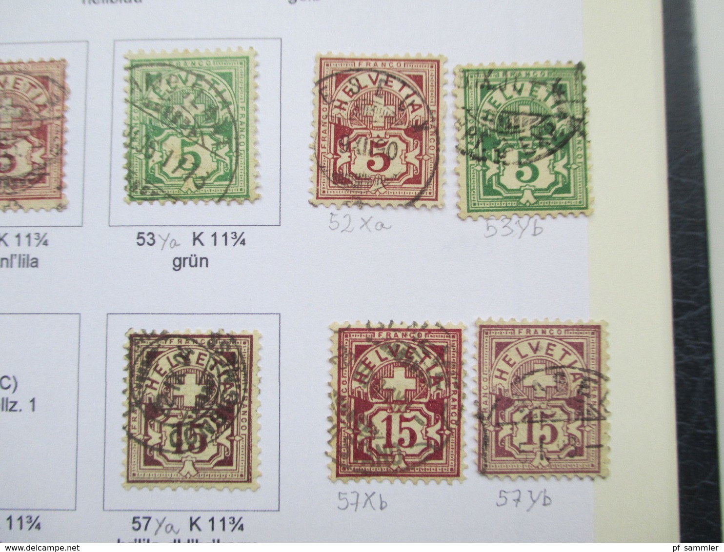 Schweiz Sammlung ab 1862 - 1999 gestempelt / vereinzelt * Angangs auch mit Farben / Typen! Saubere Stempel!!