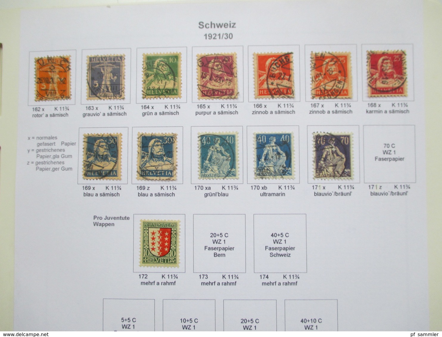 Schweiz Sammlung ab 1862 - 1999 gestempelt / vereinzelt * Angangs auch mit Farben / Typen! Saubere Stempel!!