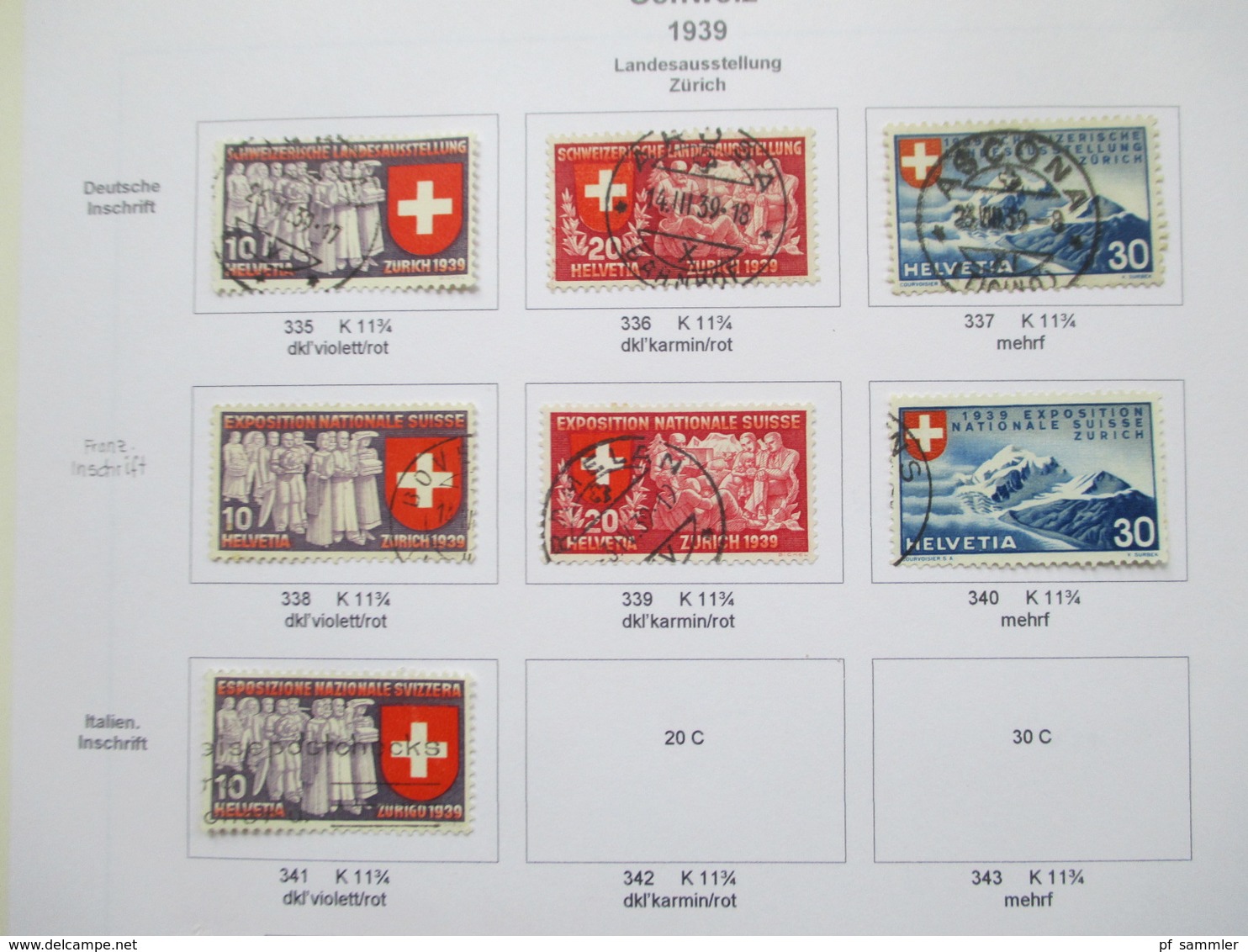 Schweiz Sammlung ab 1862 - 1999 gestempelt / vereinzelt * Angangs auch mit Farben / Typen! Saubere Stempel!!