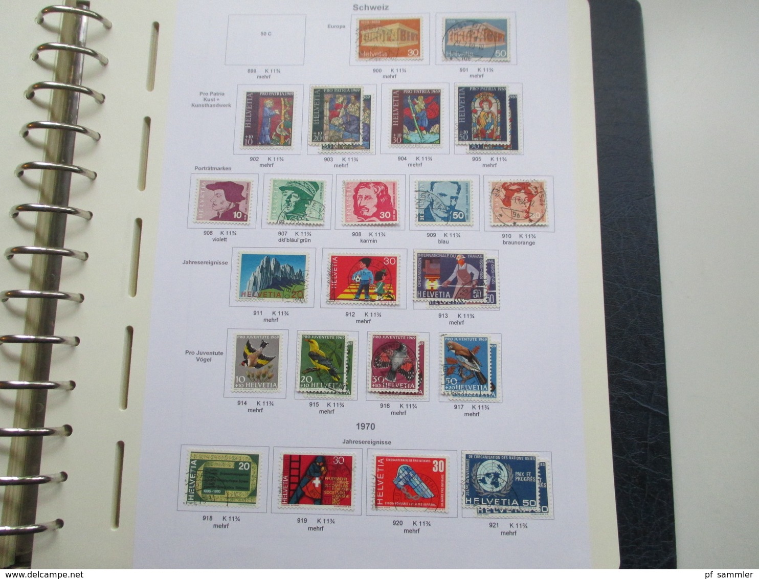 Schweiz Sammlung ab 1862 - 1999 gestempelt / vereinzelt * Angangs auch mit Farben / Typen! Saubere Stempel!!