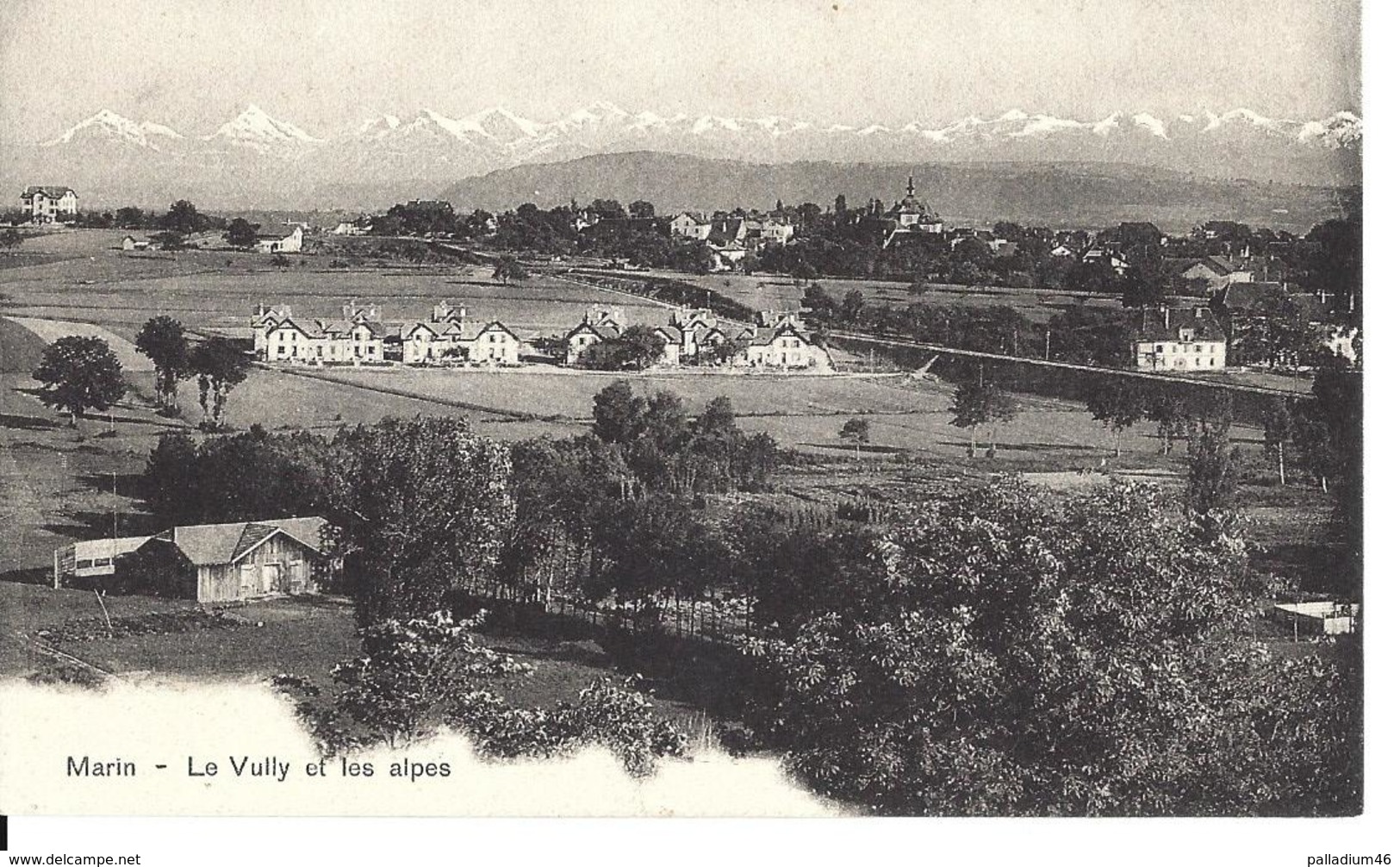 NEUCHATEL MARIN LE VULLY ET LES ALPES - P. Matile - Pas Circulé NEUVE - Marin